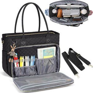 Teacher Tote Bag 15.6 inch Laptop Bag for Women Work Bags Laptop Tote Nurse Bag